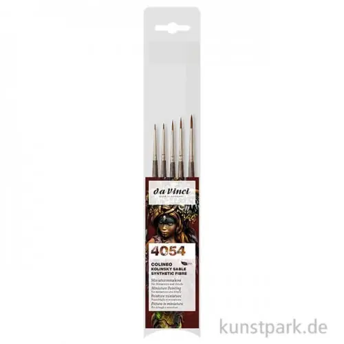 da Vinci COLINEO - Miniatur Pinselset mit 5 Pinseln Highlight