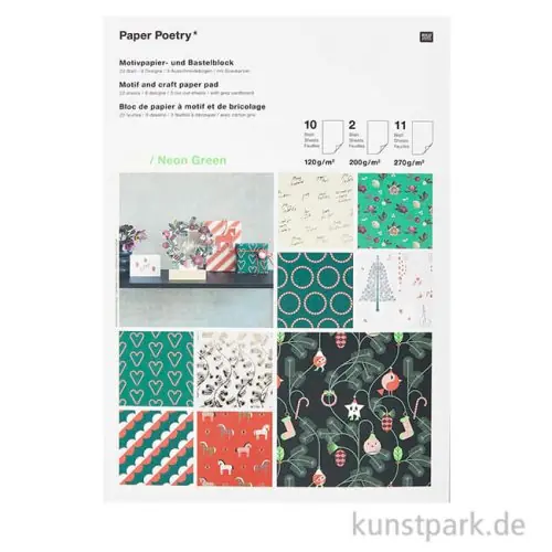 Günstig Motivpapier Block - Christmas Rocks, 24 Blatt