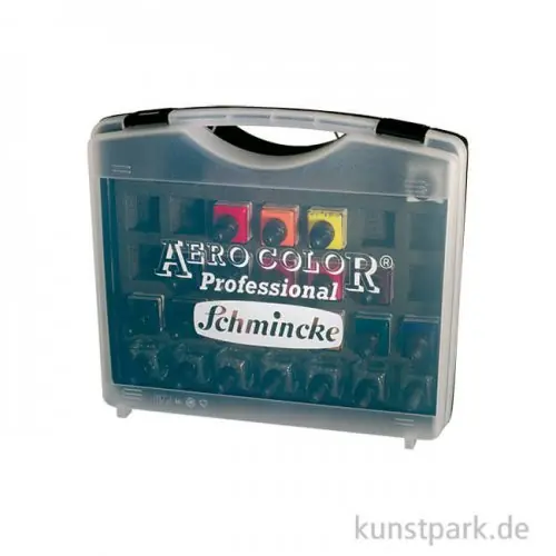 Super-Preis Schmincke AEROCOLOR - 16 x 28 ml Farben + 7 Leerflaschen
