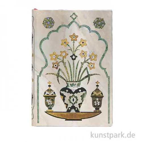 PAPERBLANKS Notizbuch - Blumen des Taj Mahal - Shah, Blanko Zertifiziert