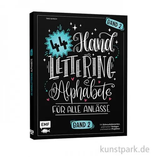 Preiswert Handlettering 44 Alphabete - Für alle Anlässe - Band 2, Edition Fischer