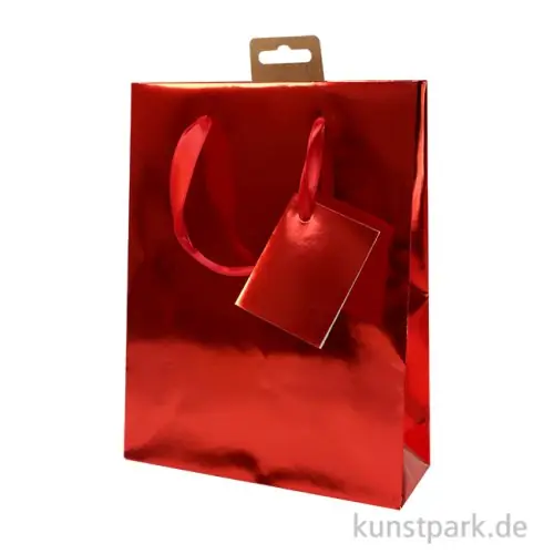 Geschenktasche Velvet mit Satinband, 17 x 6 x 22 cm Gleich Bestellen
