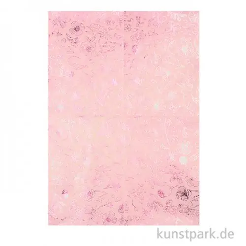 Limited Edition Decoupage Papier - Hygge Blumen Beere, 3 Stück