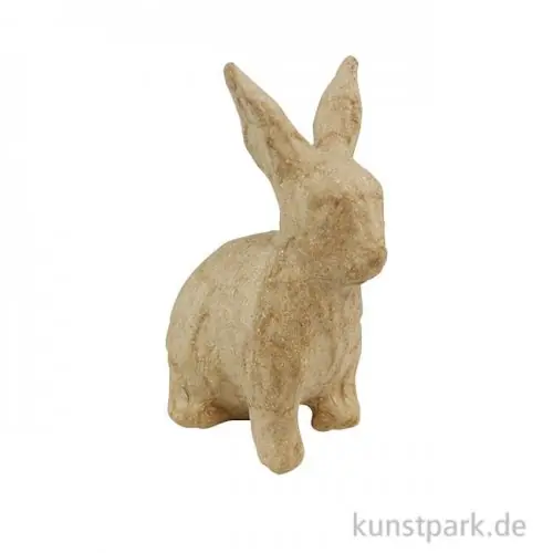 Saisonangebot Pappmaché - Mini Hase sitzend