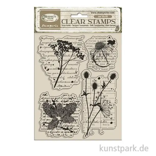 Direkt Vom Hersteller Stamperia Acrylic Stamps - Herbarium Silvae Botanic