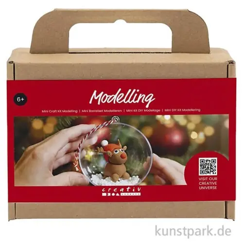 Mini Bastelset Weihnachtskugel Modellieren, Rentier Gleich Bestellen