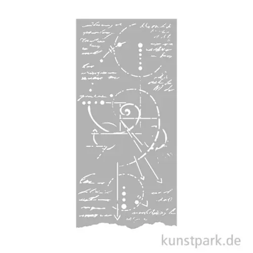 Top-Angebot Stamperia Schablone - Silent Sea Fossil, 12 x 25 cm