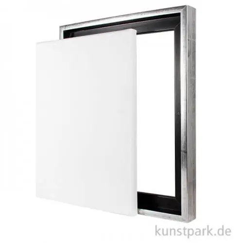 Schattenfugenrahmen mit Keilrahmen - Silber Mega-Angebot