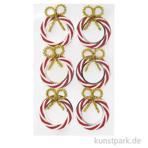 Highlight 3D Sticker - Christmas Rocks, Candy Cane