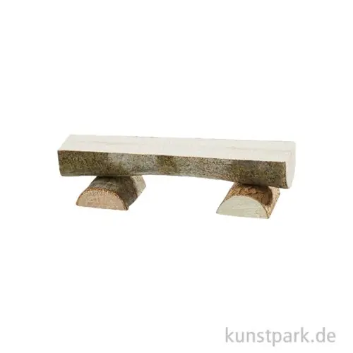 Neu Miniatur Bank, Holz, Natur, 8 cm
