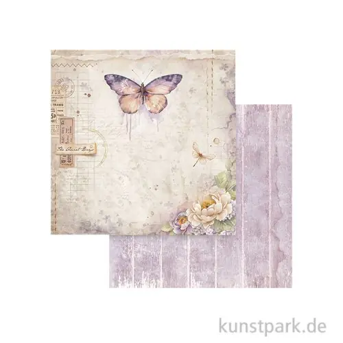 Stamperia Scrappapier - Quiet Days Butterfly, 30,5 x 30,5 cm Wochenendangebot