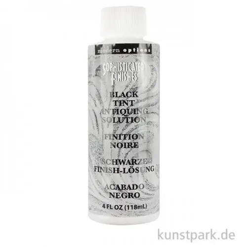 Patinierung - Schwarze Finish Lösung 118 ml Schneller Versand