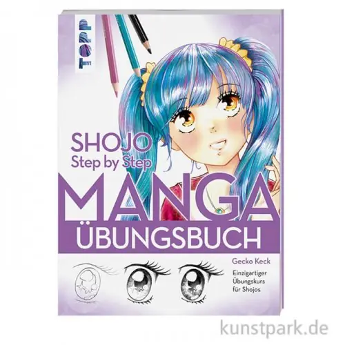 Shojo. Manga Step by Step - Übungsbuch, Topp Verlag Rabatt