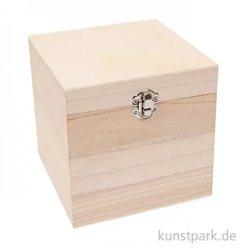 Letzte Chance Schatulle aus Holz - Quadratisch, Groß