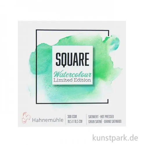 Hahnemühle Aquarellblock Square Watercolour, 105x105mm, 15 Blatt, 300g Top-Qualität