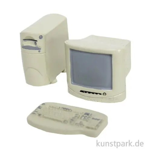 Miniatur Computerset 3-teilig, 3 x 2,5 x 3 cm Top-Seller