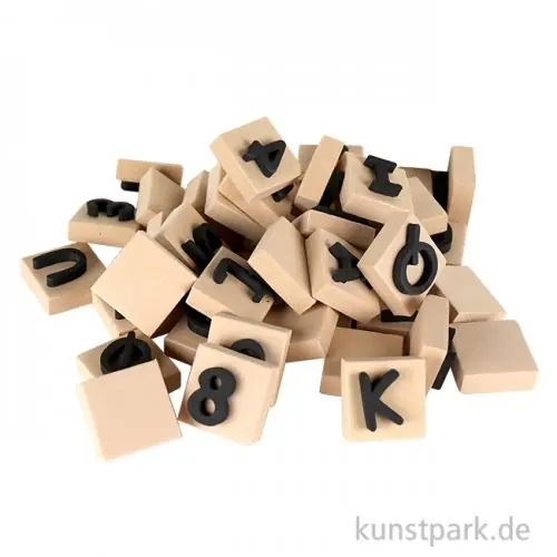 Top-Angebot Schaumstoff-Stempel - Buchstaben + Zahlen, 3x3 cm, 41 Stück