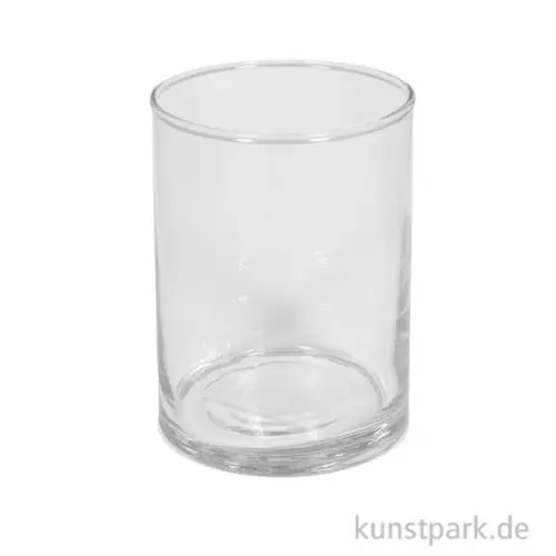 Aktuell Glasvase, Durchmesser 8 cm, Höhe 10 cm, Zylinderform