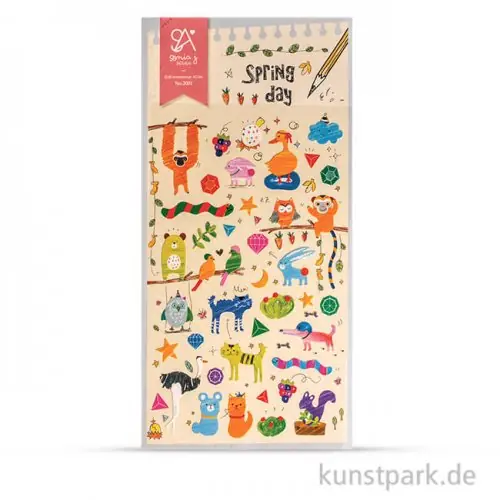 Neuheit Sticker - Spring Day, 15x9,2 cm