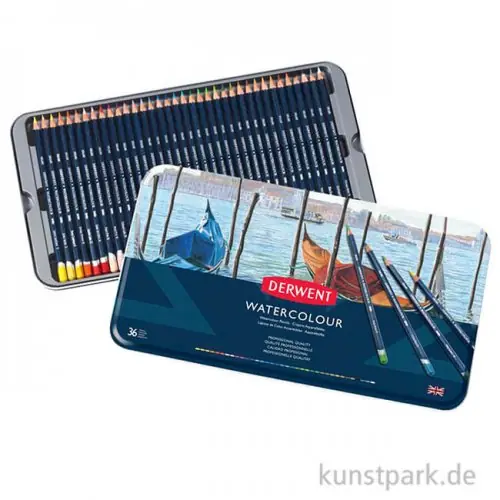 Derwent WATERCOLOUR, 36 Aquarellstifte im Metalletui Bestseller