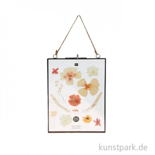 Schwarzer Metallrahmen zum Hängen, Größe 16 x 22 cm Sonderaktion