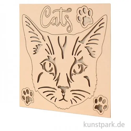 Geld-Zurück-Garantie Stamperia Decorative Chips - Provence Cat, 14 x 14 cm