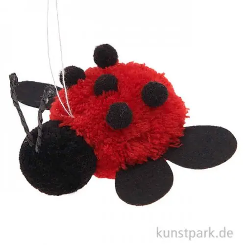 Pompon Marienkäfer zum Hängen Billig