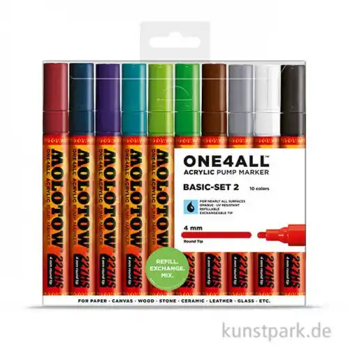 Abverkauf Molotow ONE4ALL Marker - 227HS Basic Set 2 10er