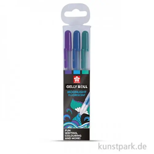 Sakura Gelly Roll Moonlight 10 - 3er Set Ocean Neu
