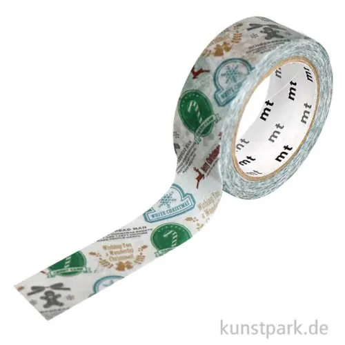 Hochwertig MT Masking Tape Christmas Sticker, 15 mm, 7 m Rolle