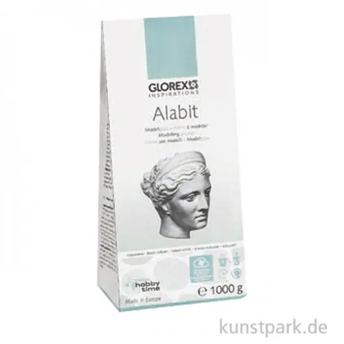Neue Kollektion Modelliergips Alabit Weiß, 1 kg