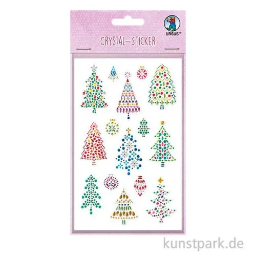 Crystal Sticker - Funkelnde Aufkleber, Tannenbäume Abverkauf