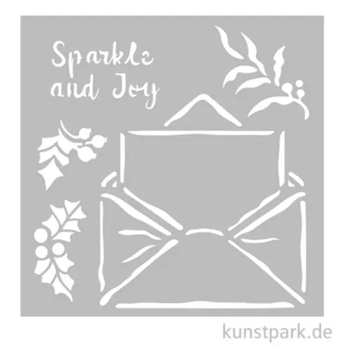 Sichere Zahlung Stamperia Schablone - The Owl's House Letter, 12 x 12 cm