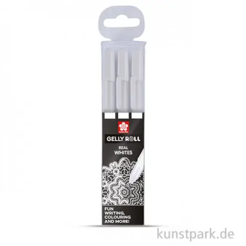 Billig Sakura Gelly Roll 3er Set - weiß Medium