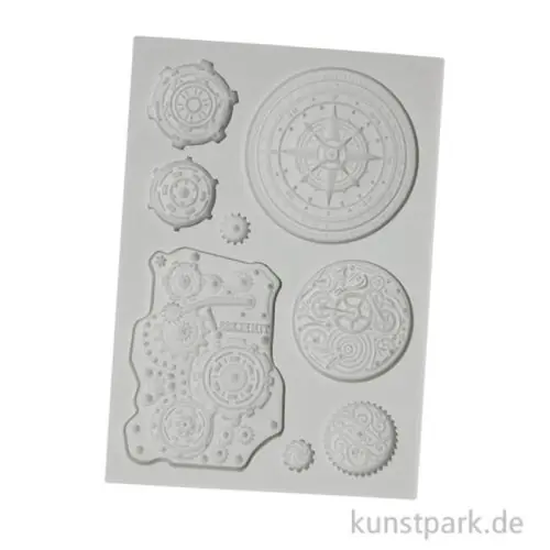 Bestseller Stamperia Silikon Gießform - Around the World Mechanisms, A6