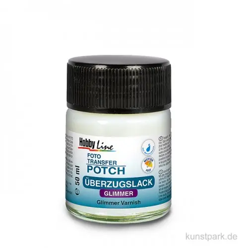 Hochwertig KREUL Foto Transfer Potch Überzugslack Glimmer 50 ml