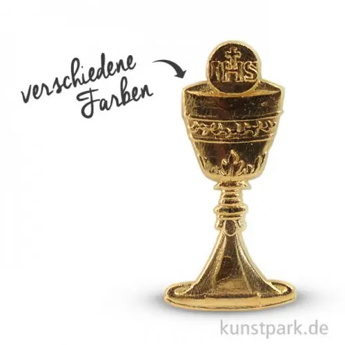 Ab Werk Wachsmotiv - Kelch und Hostie, 4,5 cm, 1 Stück