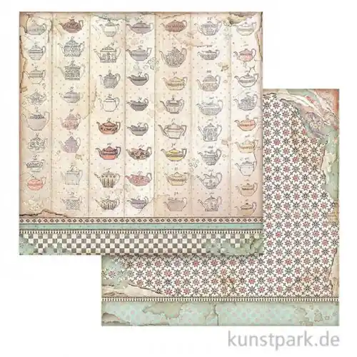 Stamperia Scrappapier - Alice Tea Cup Texture, 30,5x30,5 cm Top-Preis