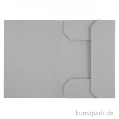 Klassische Zeichnungsmappe aus hellgrauem Karton Highlight
