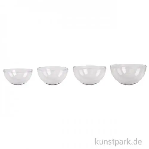 Preiswert Gießformen Set - Schalen XXL, 4 Halbkugeln, 14-20 cm Durchmesser
