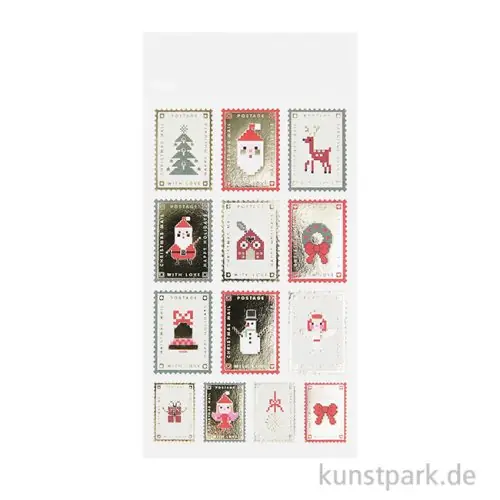 Papiersticker - Weihnachtspost, 3 Bögen Top-Seller