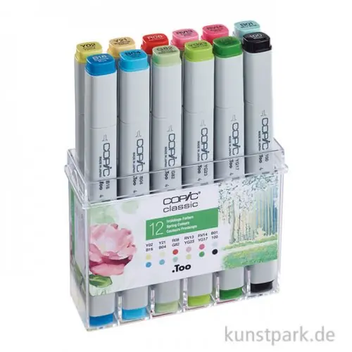 Mega-Angebot COPIC Marker Set 12er - Frühlingsfarben