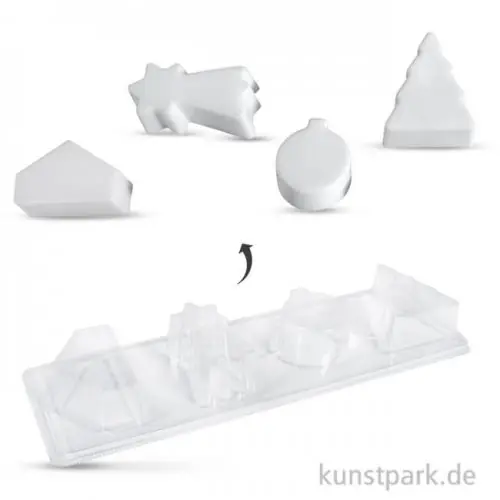 Preis Gesenkt Rayher Seifengießform Weihnachten, Tiefe 3 cm, 4 teilig sortiert