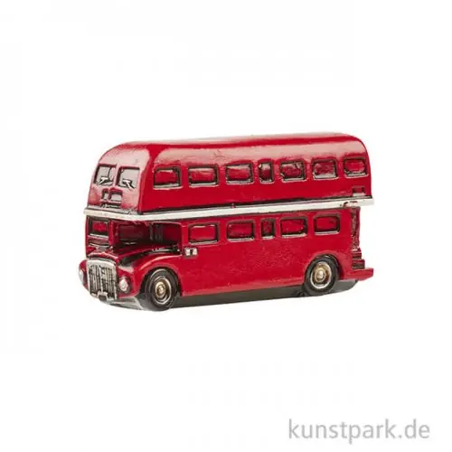 Online Kaufen Miniatur Doppeldecker Bus - Vintage, 6x3 cm