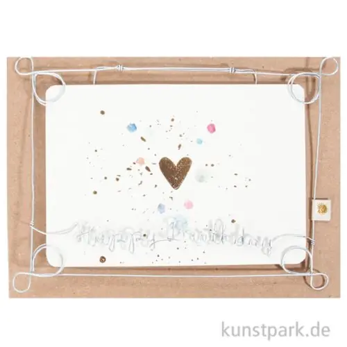 Jetzt Zugreifen Good old friends - Drahtrahmen, Happy Birthday