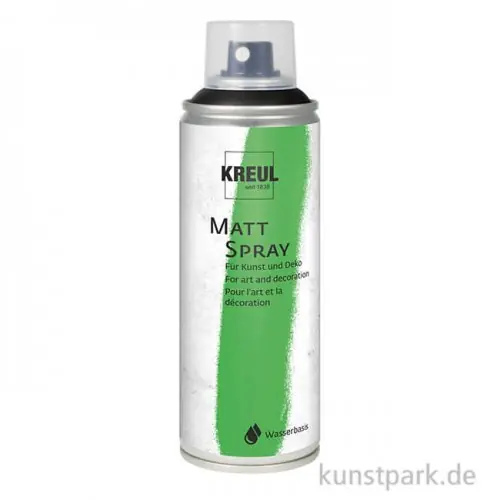 Weltweiter Versand KREUL Farbspray Matt, Schwarz, 200 ml