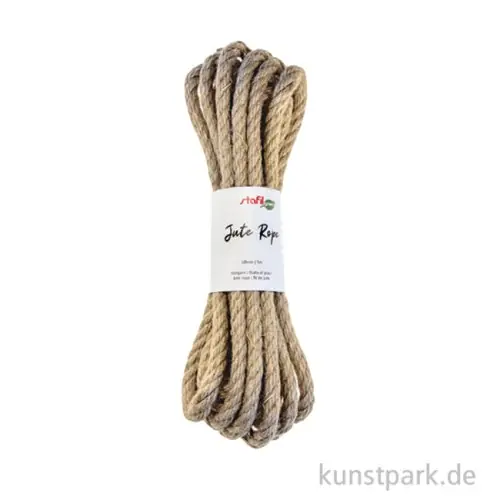 Jutekordel, Natur, Durchmesser 10 mm, Länge 5 Meter Markenware