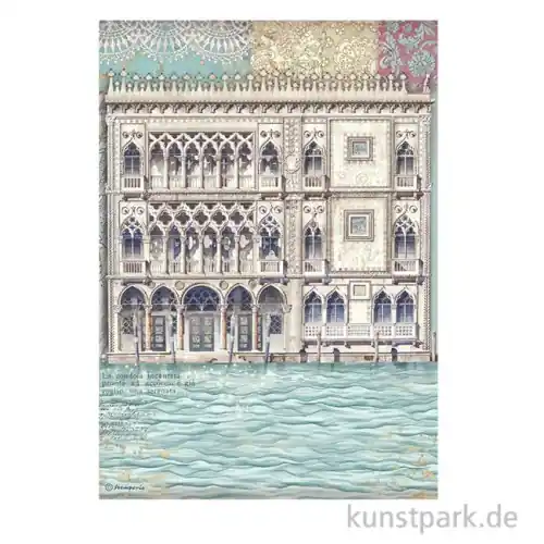 Stamperia Reispapier - Venice City of Art Palace Museum, DIN A4 Weltweiter Versand