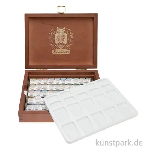 Kracherpreis Schmincke HORADAM Aquarellkasten Supergranulierend - 50 x 1/2 Näpfchen