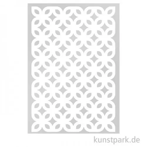 Marabu Mixed Media ART STENCIL DIN A4 - Retro Flowers Gratis Versand